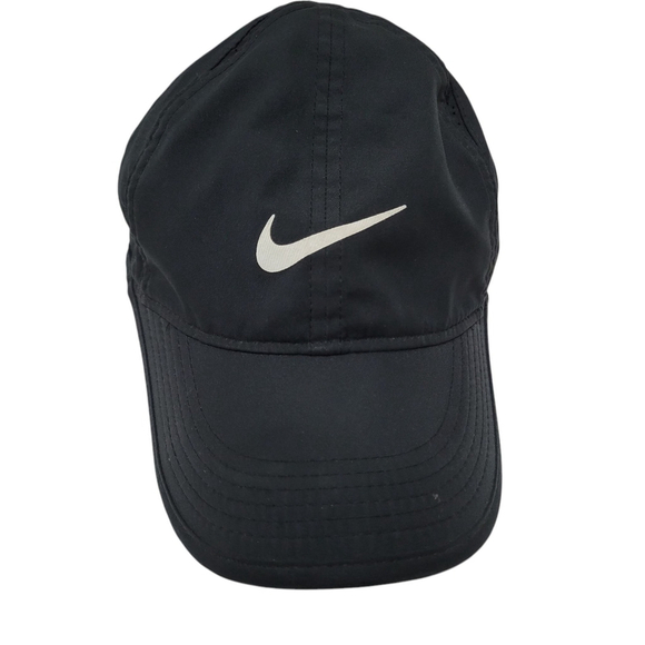 Nike FeatherLight Dri-Fit Hat Cap Black Toddler Tennis O/S. Excellent Condition - Picture 4 of 7